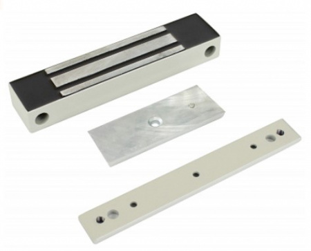 ML-100K Замок электромагнитный с планкой (цвет белый) Фото