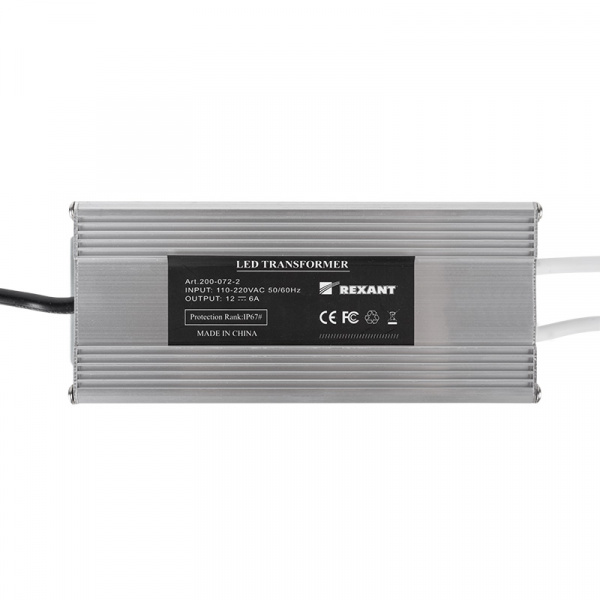 Источник питания 110-220 V AC/12 V DC 6 А 72 W с проводами влагозащищенный (IP67) Фото Источник питания 110-220 V AC/12 V DC 6 А 72 W с проводами влагозащищенный (IP67) Фото