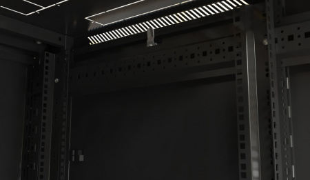 Hyperline TTB-4282-DD-RAL9004 Шкаф напольный 19-дюймовый, 42U, 2055x800х1200 мм (ВхШхГ) Фото