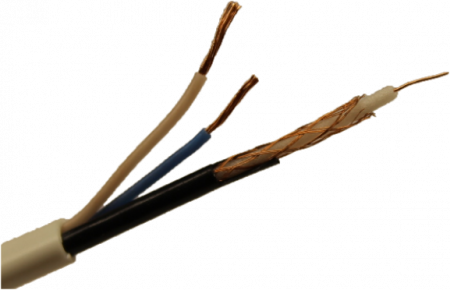 Кабель комбинированный (SyncWire) КВК 2В 2х0,75 LV 12V бухта 200м  Фото