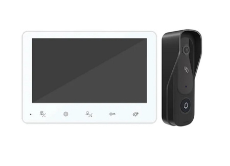 AT-I-K730C/TCR White Комплект: видеодомофон СVBS и видеопанель СVBS с контроллером Фото
