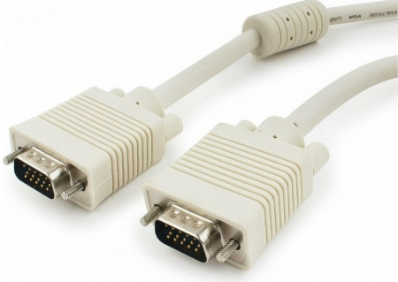 Кабель VGA Premium Cablexpert, 20м, 15M/15M, двойн.экран, феррит.кольца, пакет Фото