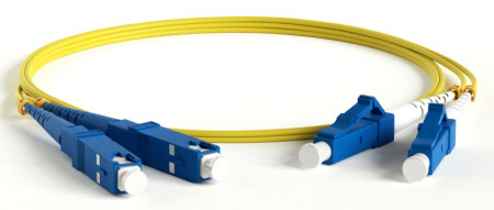 Hyperline FC-D2-9-LC/UR-SC/UR-H-1M-LSZH-YL Патч-корд волоконно-оптический (шнур) SM 9/125 (OS2) Фото