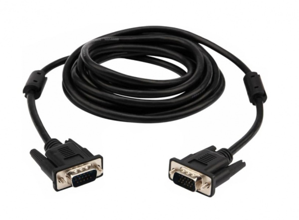 Шнур VGA - VGA с ферритами, длина 1,8 метра, черный PROconnect Фото