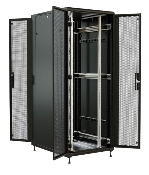 WR-TT-3282-DD-RAL9004 Шкаф напольный 19-дюймовый, 32U, 1610х800х1200 мм (ВхШхГ) Фото