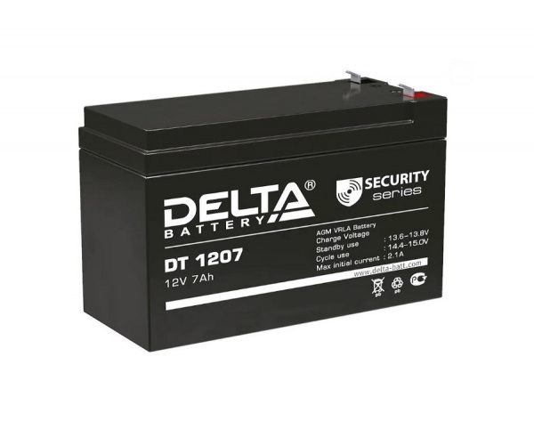 DT 1207 Свинцово-кислотная аккумуляторная батарея DELTA Фото DT 1207 Свинцово-кислотная аккумуляторная батарея DELTA Фото