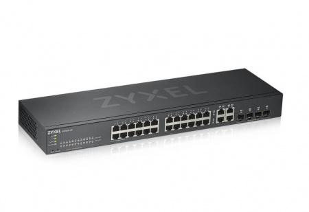 Гибридный Smart коммутатор Zyxel Nebula Flex GS1920-24v2, 24xGE, 4xCombo (SFP/RJ-45), бесшумный (без Фото
