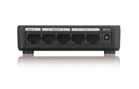 Коммутатор Zyxel GS-105S v2, 5 портов 1000 Мбит/с, настольный, c приоритетными портами Фото