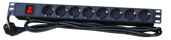 ТЕЛКОМ PDU-1U-G8-K Блок евророзеток для 19 ТЕЛКОМ PDU-1U-G8-K Блок евророзеток для 19