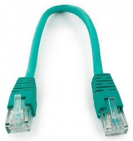 Патч-корд UTP Cablexpert PP6U-1M/G  кат.6, 1м, литой, многожильный (зелёный) Фото