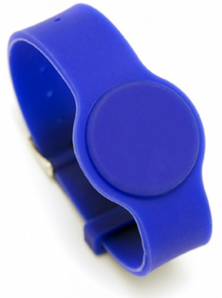 Браслет EM, IL-20EB, силиконовый с застёжкой (синий) Фото