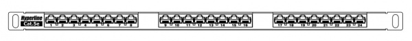 Hyperline PPHD-19-24-8P8C-C5E-110D Патч-панель высокой плотности 19 Hyperline PPHD-19-24-8P8C-C5E-110D Патч-панель высокой плотности 19