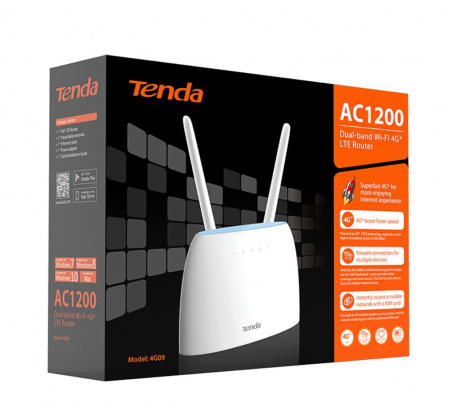 4G09 Tenda Двухдиапазонный гигабитный Wi-Fi 4G+ LTE маршрутизатор AC1200 Фото