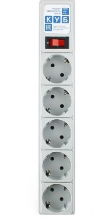 Фильтр-удл. PC 1,9м 5р, сер. 10А/2,2кВт Фото