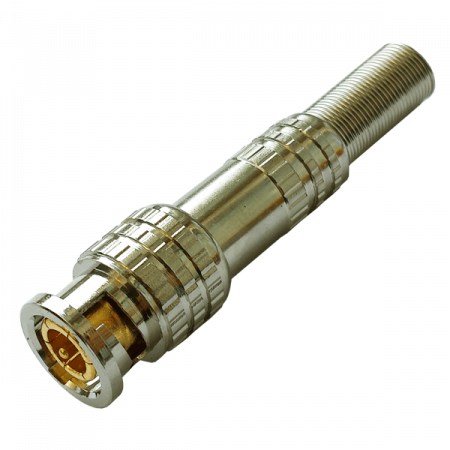 РАЗЪЕМ TS BNC штекер под винт с пружиной, металл Фото