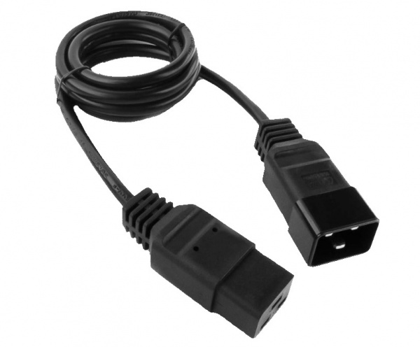 Кабель питания для UPS Cablexpert PC-189-C19, 1.5м, С19 - C20, 16А, черный, с заземлением Фото Кабель питания для UPS Cablexpert PC-189-C19, 1.5м, С19 - C20, 16А, черный, с заземлением Фото