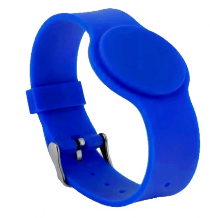 Браслет EM, IL-20EB, силиконовый с застёжкой (синий) Фото