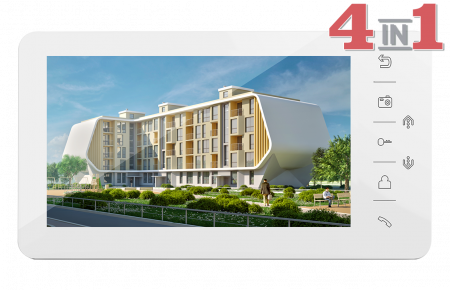 Prime (white) HD Монитор цветного видеодомофона Фото