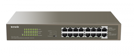 TEG1116P-16-150W 16-портовый гигабитный настольный/стоечный коммутатор с 16 портами PoE Фото