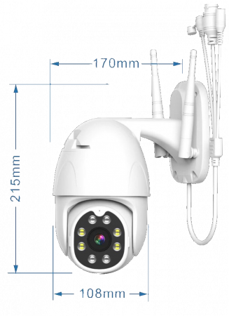 iПоворотка Плюс Видеокамера Wi-Fi купольная наклонно - поворотная Фото
