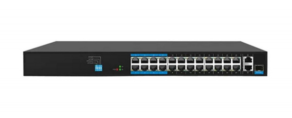 AT-NS-24P2G-1GS-230 (3F) 24-портовый РОЕ коммутатор с 2 Uplink и 1 SFP Фото