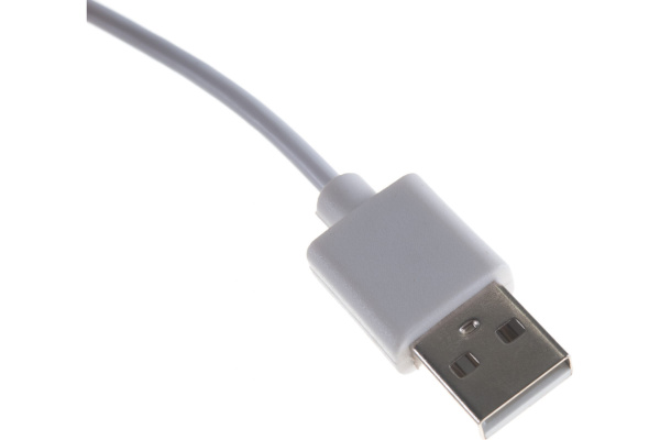 USB кабель для iPhone 5/6/7 моделей шнур спираль 1 м белый Фото