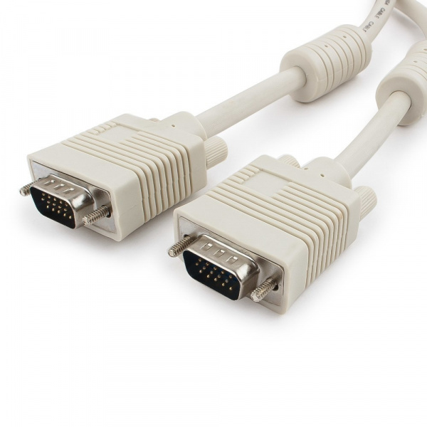 Кабель VGA Premium Cablexpert CC-PPVGA-15M, 15M/15M, 15м, двойной экран, феррит.кольца, пакет Фото Кабель VGA Premium Cablexpert CC-PPVGA-15M, 15M/15M, 15м, двойной экран, феррит.кольца, пакет Фото