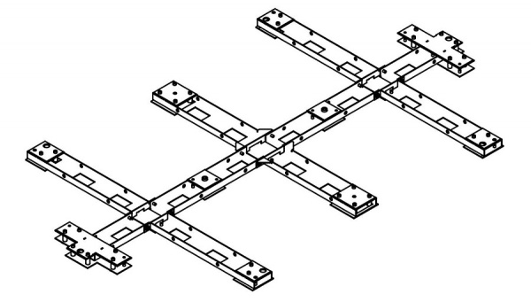 PERCo-RF20 Рама монтажная для турникетов PERCo-RTD-20 Фото