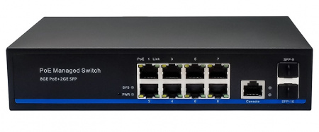 NS-SW-8G2G-PL Управляемый L2 PoE коммутатор Фото