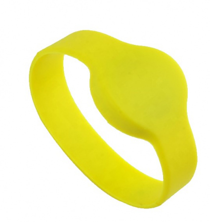 Браслет Mifare, IL-10D54MY, силиконовый, без застёжки (жёлтый, детский) Фото