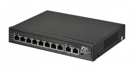 Сетевой коммутатор RVi-1NS08F-2T (1G) на 10 портов Фото