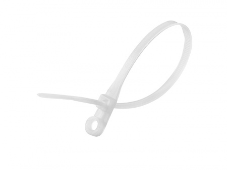 Стяжки Optimus 3,6x150мм с монтажным кольцом белые (100шт) Фото