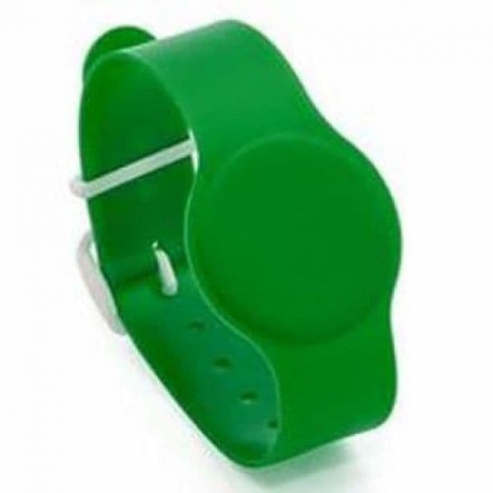 Браслет EM, IL-18EG, силиконовый с застёжкой (зелёный) Фото