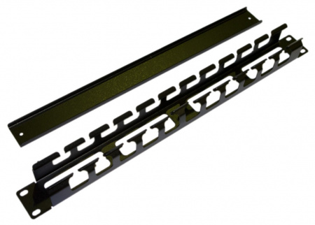 Hyperline CM-1U-ML-COV Кабельный организатор металлический с крышкой, 19