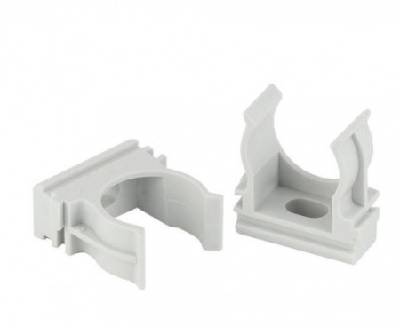 Крепёж-клипса для труб Полистирол d16 мм (100шт) Промрукав Фото