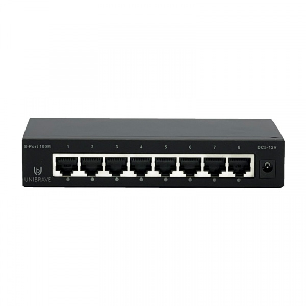UB-SW-1008-12V Сетевой неуправляемый коммутатор Unibrave на 8 портов 100 Мбит/c, 12V Фото UB-SW-1008-12V Сетевой неуправляемый коммутатор Unibrave на 8 портов 100 Мбит/c, 12V Фото