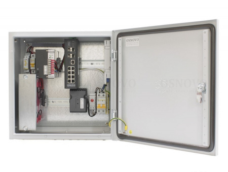 OS-44TB1(SW-80804/ILS(port 90W)) Уличный управляемый (L2+) коммутатор на 12 портов с термостабилизацией Фото